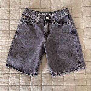 GAP Kids Black Washed Denim 90s Baggy Shorts 10 years